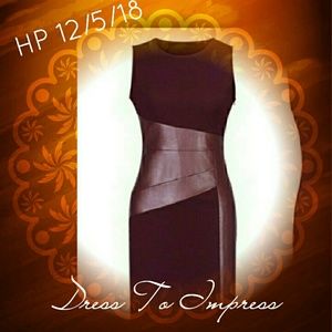 NWOT Burgundy Bodycon dress